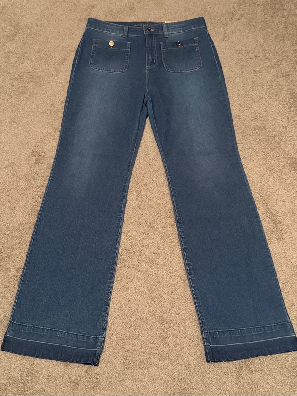 NWT Michael Kors Selma Bootcut Jeans Dark Wash Size 8
